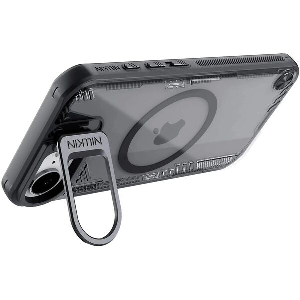 Etui Nillkin Iceblade Prop Magnetic z podstawką na iPhone 16e - czarne