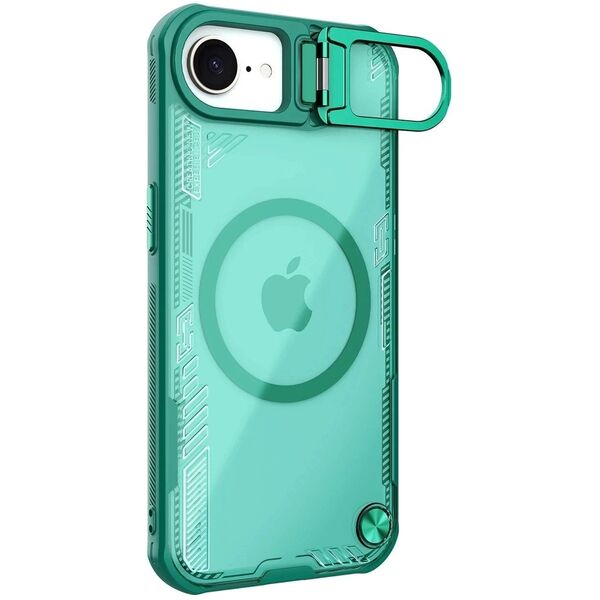Etui Nillkin Iceblade Prop Magnetic z podstawką na iPhone 16e - zielone