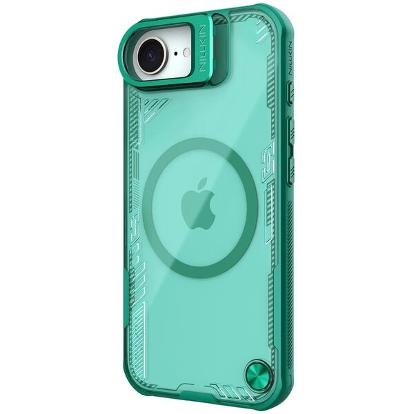 Etui Nillkin Iceblade Prop Magnetic z podstawką na iPhone 16e - zielone