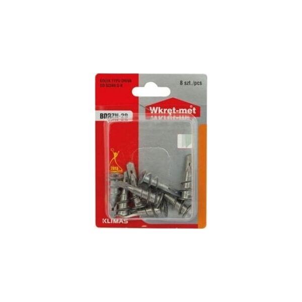 Wkręt-met Kołki metalowe driva do płyt G-K 8szt 4-4,5x30mm