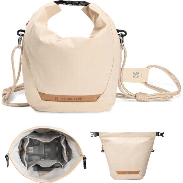 K&F Concept Urban Wander Sling U11 Torba fotograficzna 5 L beżowa