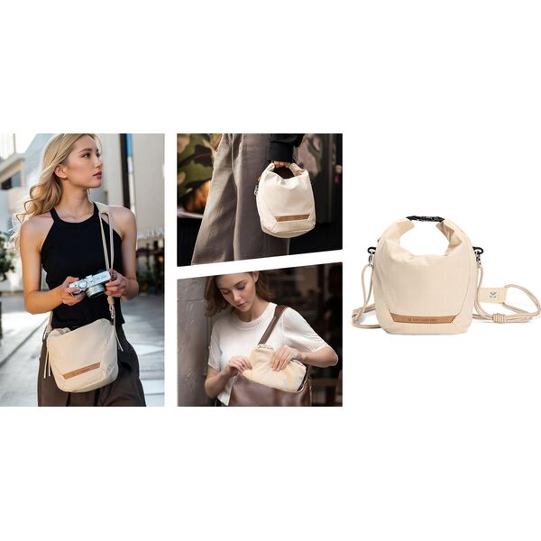 K&F Concept Urban Wander Sling U11 Torba fotograficzna 5 L beżowa