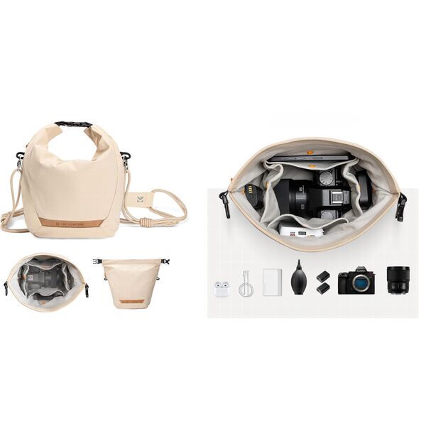 K&F Concept Urban Wander Sling U11 Torba fotograficzna 5 L beżowa