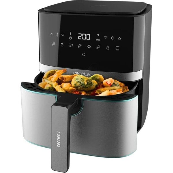 Frytkownica beztłuszczowa Cecotec Frytkownica Bezolejowa Cecotec Cecofry Full InoxBlack 5500 Pro 5,5 L 1700 W