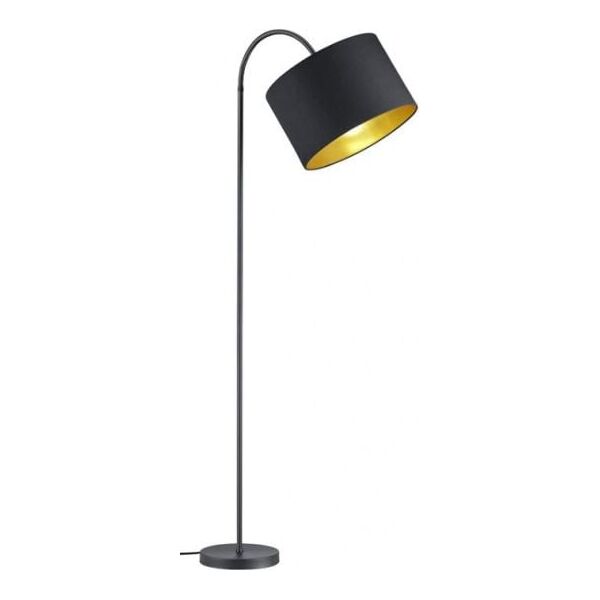 Lampa podłogowa lampa podłogowa Hostel 156 cm E27 stal/tekstylia 60W czarny/złoty