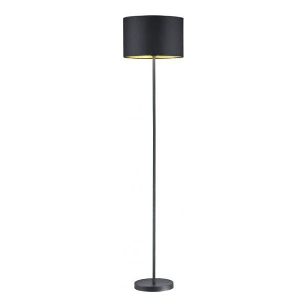 Lampa podłogowa lampa podłogowa Hostel 160 cm E27 stal/tekstylia 60W czarny/złoty