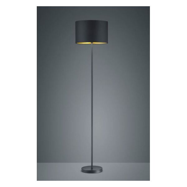 Lampa podłogowa lampa podłogowa Hostel 160 cm E27 stal/tekstylia 60W czarny/złoty
