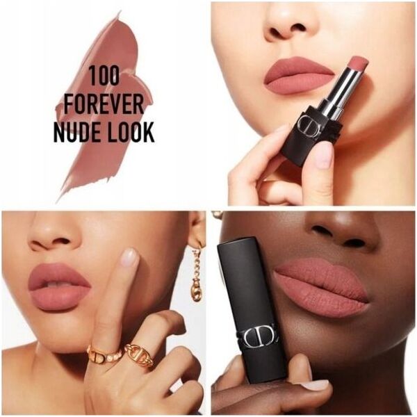 Dior Ilgai išliekantis lūpdažis Dior Rouge Dior Forever, 100 Forever Nude Look, 3.2 g