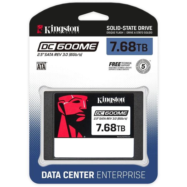 Dysk serwerowy Kingston DC600ME 7.68TB 2.5'' SATA III (6 Gb/s)  (SEDC600ME/7680G)