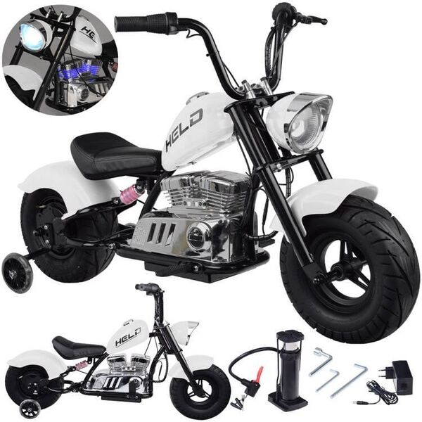 Elektryczny Motor Chopper na akumulator dla dzieci max 80kg manetka PA0318 EDUKAMP