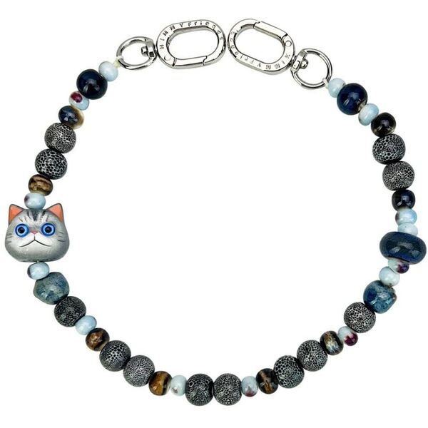 Bag charm handstrap Nimmy New Big Eye Cute Pets 2.0 gray