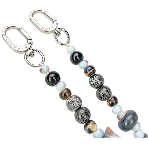 Bag charm handstrap Nimmy New Big Eye Cute Pets 2.0 gray