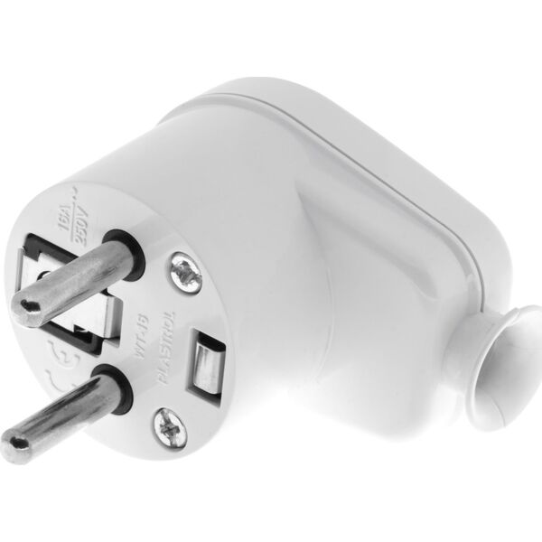 Opal Wtyczka kątowa rozbieralna WT-16 2P+Z 16A biała