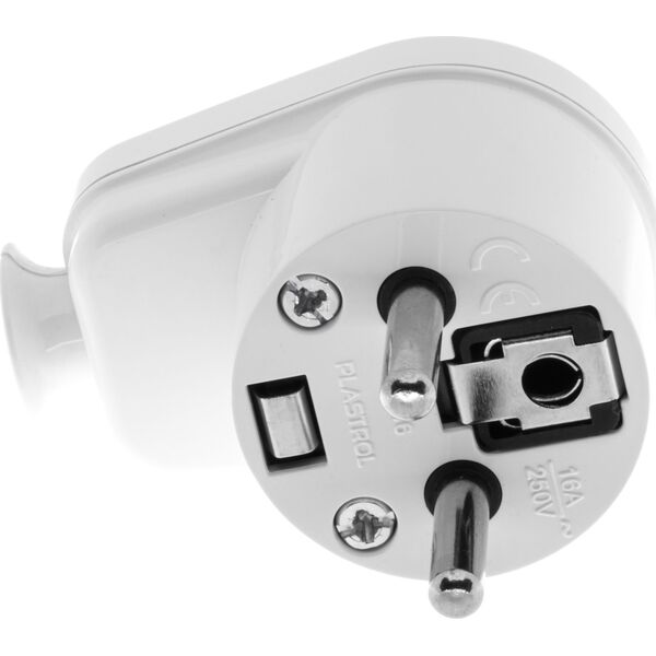 Opal Wtyczka kątowa rozbieralna WT-16 2P+Z 16A biała