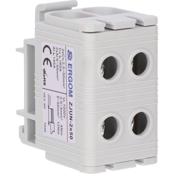 Shumee Złączka szynowa 1-torowa ZJUN-2x50 szara R34RR-07010021103 /6szt./