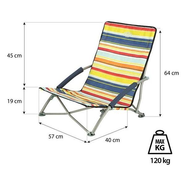 Nils Extreme NC3035 NIEBIESKO-CZERWONY KRZESŁO PLAŻOWE NILS CAMP