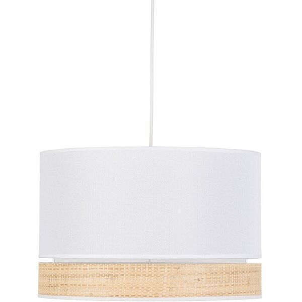 TK Lighting Paglia 4768 lampa wisząca zwis 1x15W E27 biała/rattan