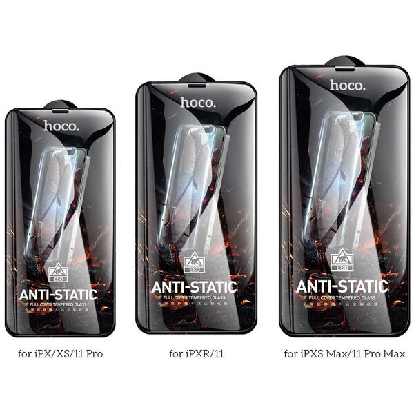 Szkło hartowane do iPhone XS MAX / 11 PRO MAX Hoco HD Anti-static 25 sztuk G10