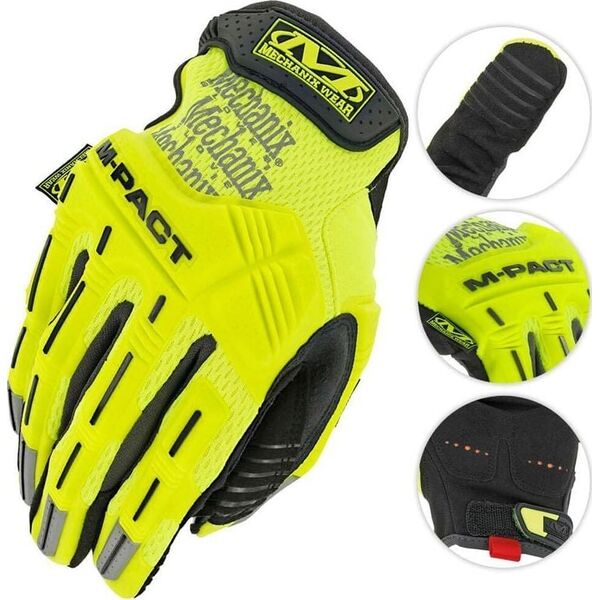 Mechanix Wear Mechanix Wear Rękawice Hi-Viz M-Pact Żółte S