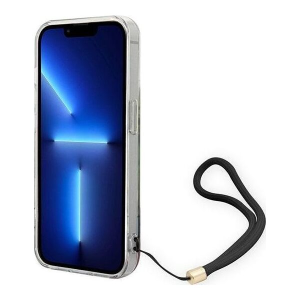 Guess Etui Guess do iPhone 14 Pro Max 6,7" niebieski/blue hardcase Flower Strap