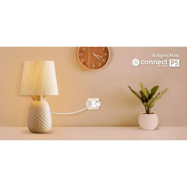 Gniazdo podwójne WiFi Kruger&amp|Matz Connect P5 Tuya