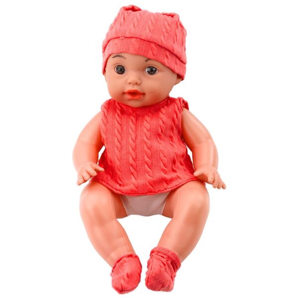 Lalka Bobas Z Butelką Do Karmienia Różowe Ubranko Dźwięki 30cm