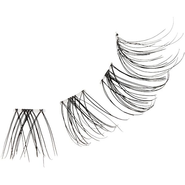 KISS Sztuczne Rzęsy kępki The New Natural - Neo Trio Lashes + klej 1g