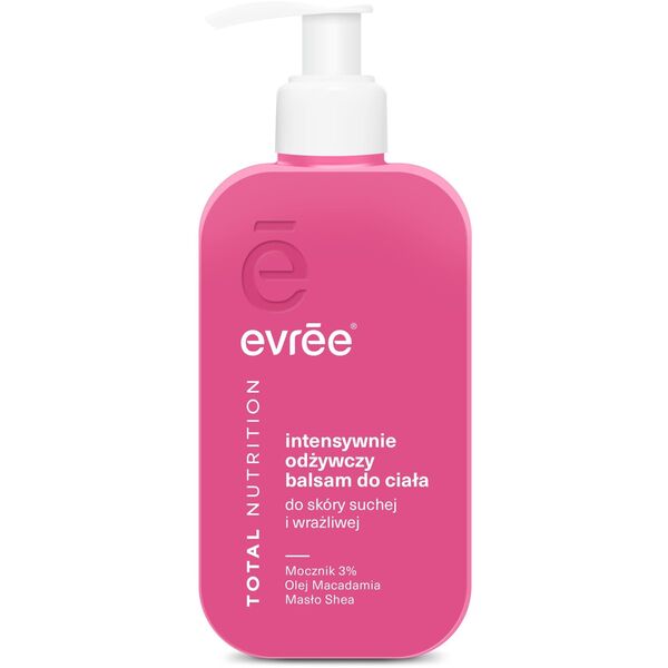 EVREE Total Nutrition Intensywnie odżywczy balsam do ciała do skóry suchej i wrażliwej 300 ml
