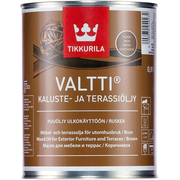 Tikkurila FURNITURE OIL VALTTI KALUSTE 0,9L BROWN