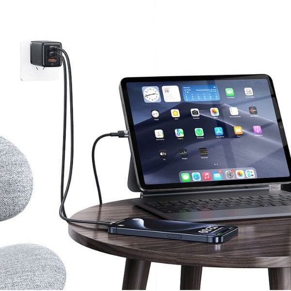 USAMS Kabel  USB-C na USB-C set 30szt.   60W 1,2m pleciony SJ724ZJ01 (US-SJ724 ) SET 30PCS