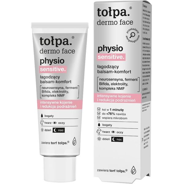 TOŁPA Dermo Face Physio Łagodzący Balsam do twarzy - komfort 40 ml
