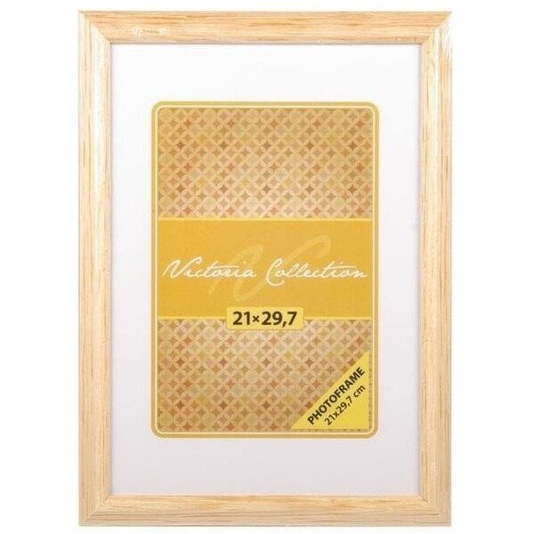 Κορνίζα Victoria Collection Κορνίζα φωτογραφιών Velvet 21x29,7, φυσικό (VI2565)