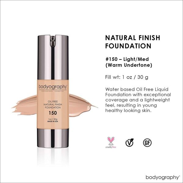 Bodyography Foundation Bodyography Foundation 150 Medium Warm BDF7008, 30 γρ 14238513 744119170086