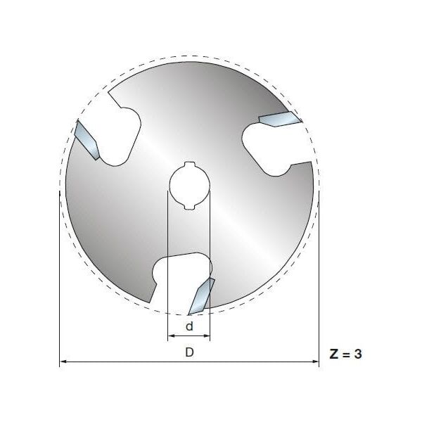 Φρέζα Freud 56-11208P 50,8X6,4X8,0-3