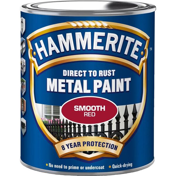 Hammerite Γυαλιστερό Βερνίκι - Κόκκινο - 750 ml.