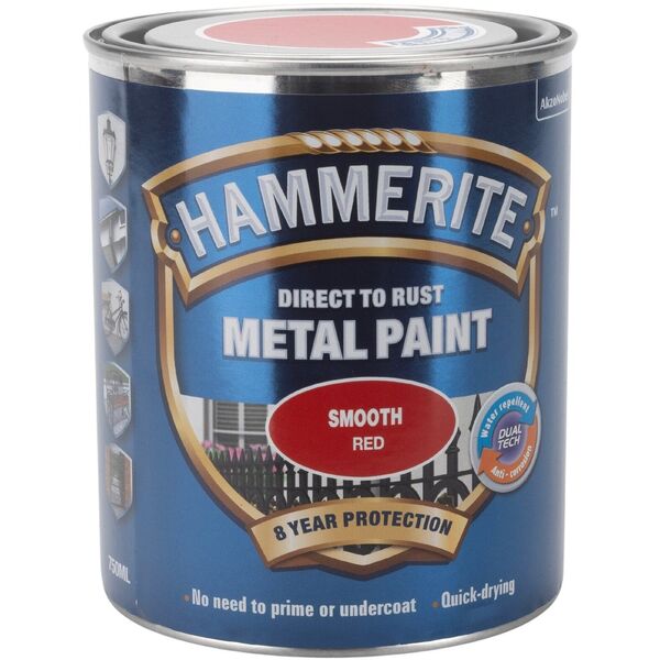 Hammerite Γυαλιστερό Βερνίκι - Κόκκινο - 750 ml.