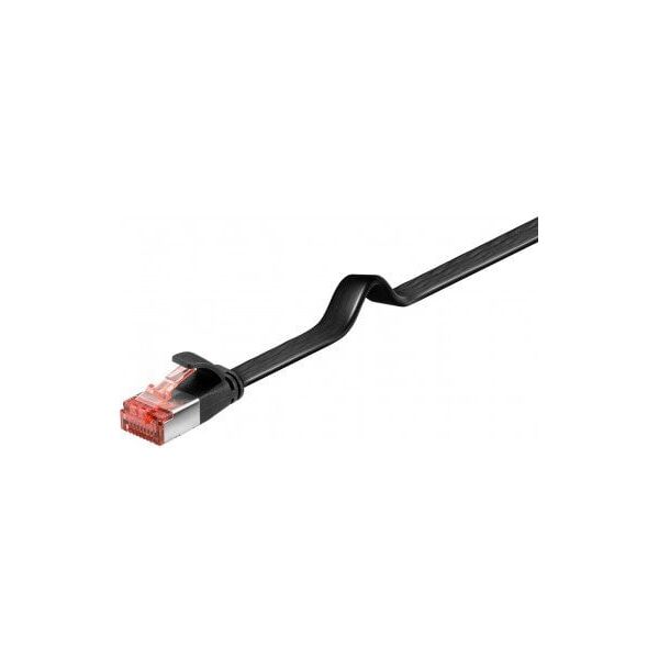 Goobay 94235, 0.25 μ, Cat6, U/FTP (STP), RJ-45, RJ-45, Μαύρο