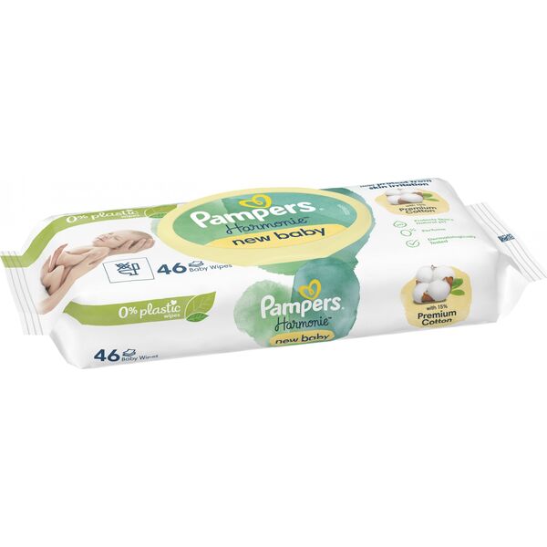 Drėgnos servetėlės Pampers Harmonie New Baby, 414 vnt.