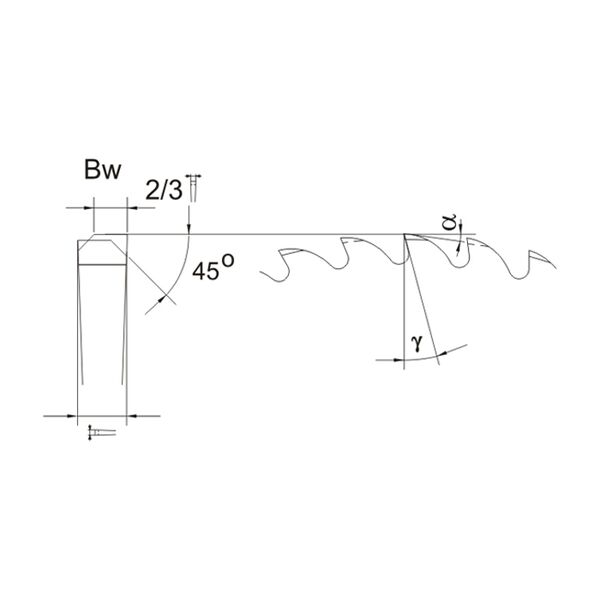 Globus Frez do przecinarek HSS BW 18 typ C 250x32x2,00mm FP220-0250-0001