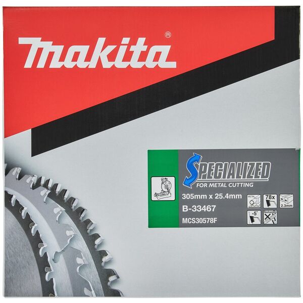 MAKITA ΔΙΣΚΟΠΡΙΟΝΟ 305x25,4x78z ΕΙΔΙΚΟ ΛΕΠΤΟ ΜΕΤΑΛΛΟ