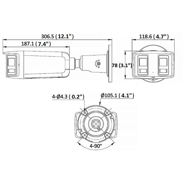 KAMERA IP DS-2CD2T46G2P-ISU/SL(2.8MM)(C)/PL PANORAMICZNA AcuSense - 4Mpx 2x 2.8mm Hikvision