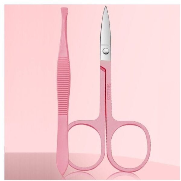 Zestaw akcesoriów do manicure, pedicure w etui różowe 12w1 AK20