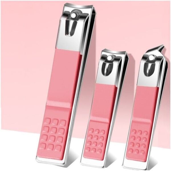Zestaw akcesoriów do manicure, pedicure w etui różowe 12w1 AK20