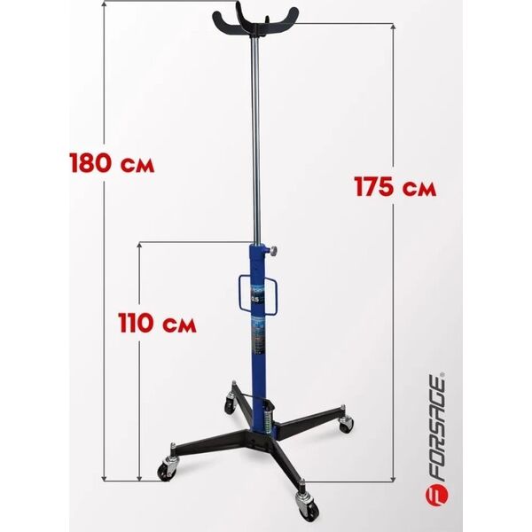 Forsage Podnośnik hydrauliczny do skrzyń biegów 0,5t (h min: 110cm, h max: 185cm)