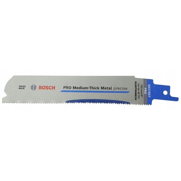 BOSCH Πριονόλαμα για σπαθόσεγα PRO MEDIUM-THICK METAL PRECISE S937BEF 1,1 x 25 x 150mm /25τεμ.