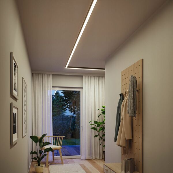 Φωτιστικό γραμμικού συστήματος LINION LED 8,5W 0,5m 3000K IP20 24V μαύρο RAL 9004 / αλουμίνιο