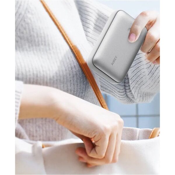 Φορητός φορτιστής Aukey Spark Mini 20000mAh 20W USB-C/USB-A λευκό