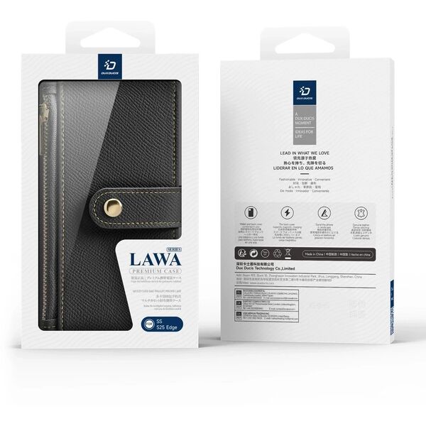 Etui Dux Ducis Lawa z MagSafe na Samsung Galaxy S25 Edge - czarne