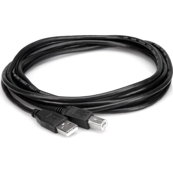Kabel USB Hosa USB-A - USB-B 0.91 m Czarny (USB-203AB)