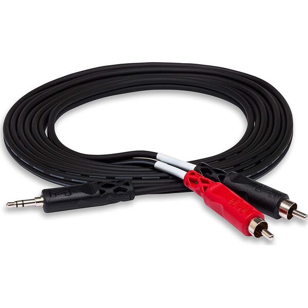 Kabel Hosa Jack 3.5mm - RCA (Cinch) x2 0.91m czarny (CMR-203)